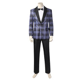 The Penguin (2024) Oswald Cobblepot Purple Plaid Suit Outfits Cosplay Costume
